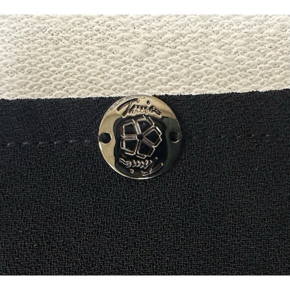 TRINA TURK Womens Black Cut Out Short Sleeve V Neck Career Wear Size Small - Picture 7 of 9